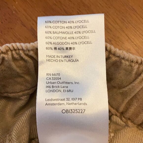 Pilcro Cottage Utility Jeans, Small, Tan. Anthropologie. Tie waist Casual, cozy! - Picture 10 of 16